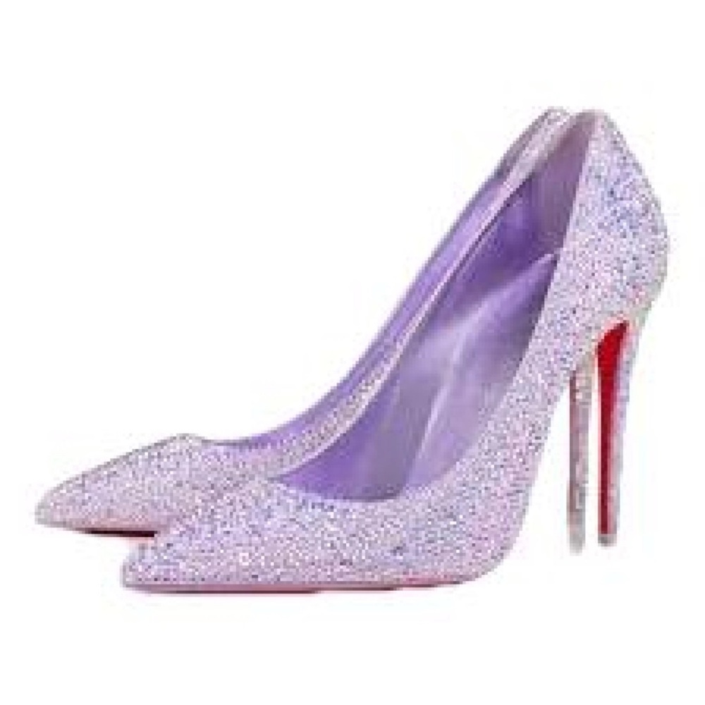 Christian Louboutin Lavender Glitter Heels